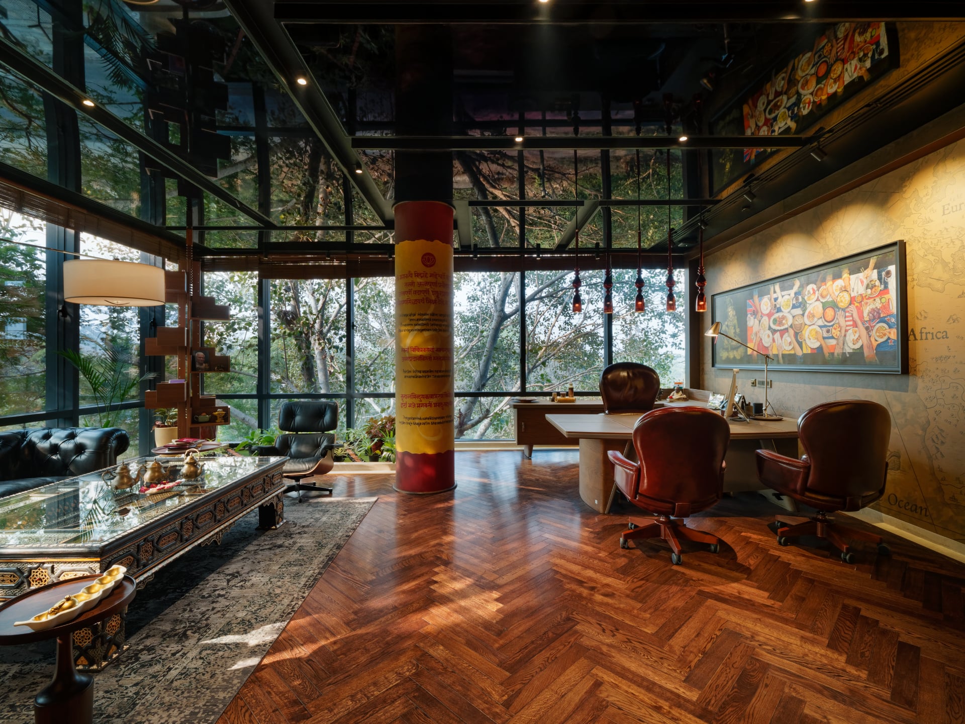 View of Director table and lounge