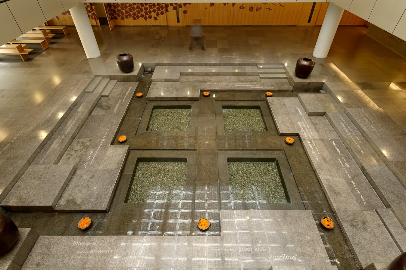 Central Court with Swastika Waterbody