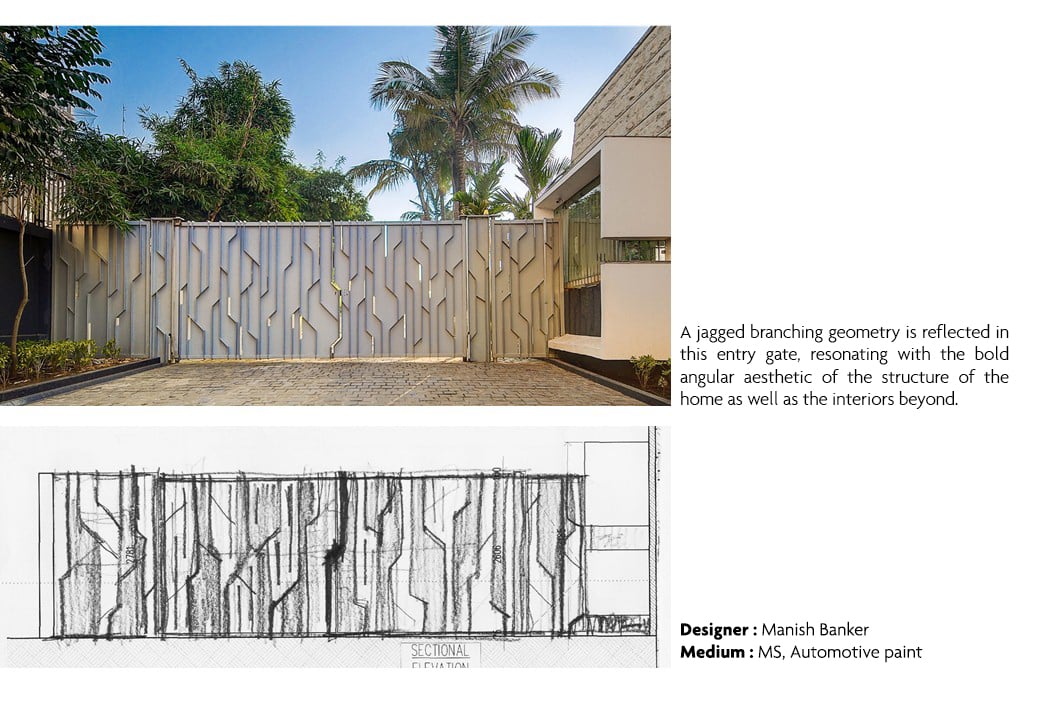 Angular Accents entry gate, Paradiso