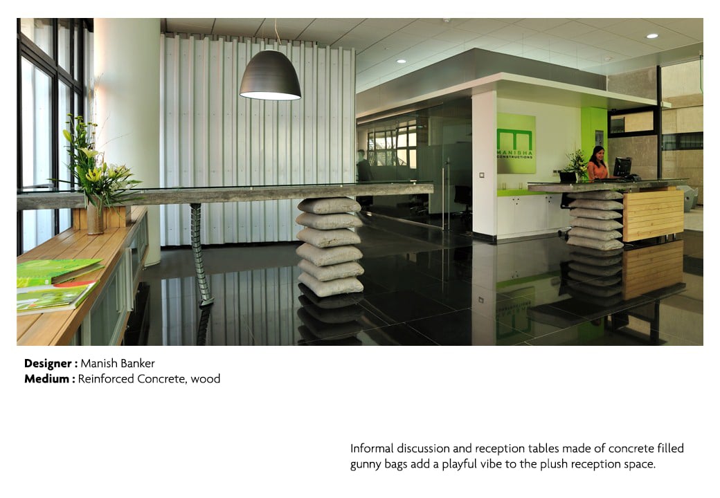 Meeting and reception table, Office for Manisha Constructions