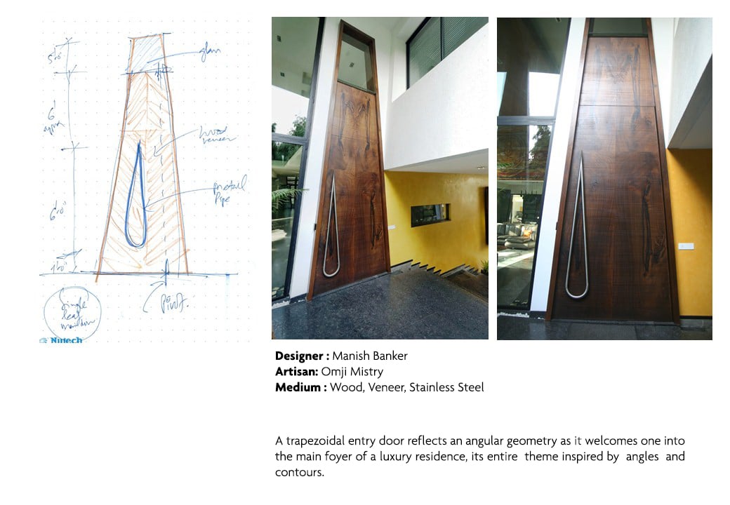 Trapezoidal Entry door O’nella