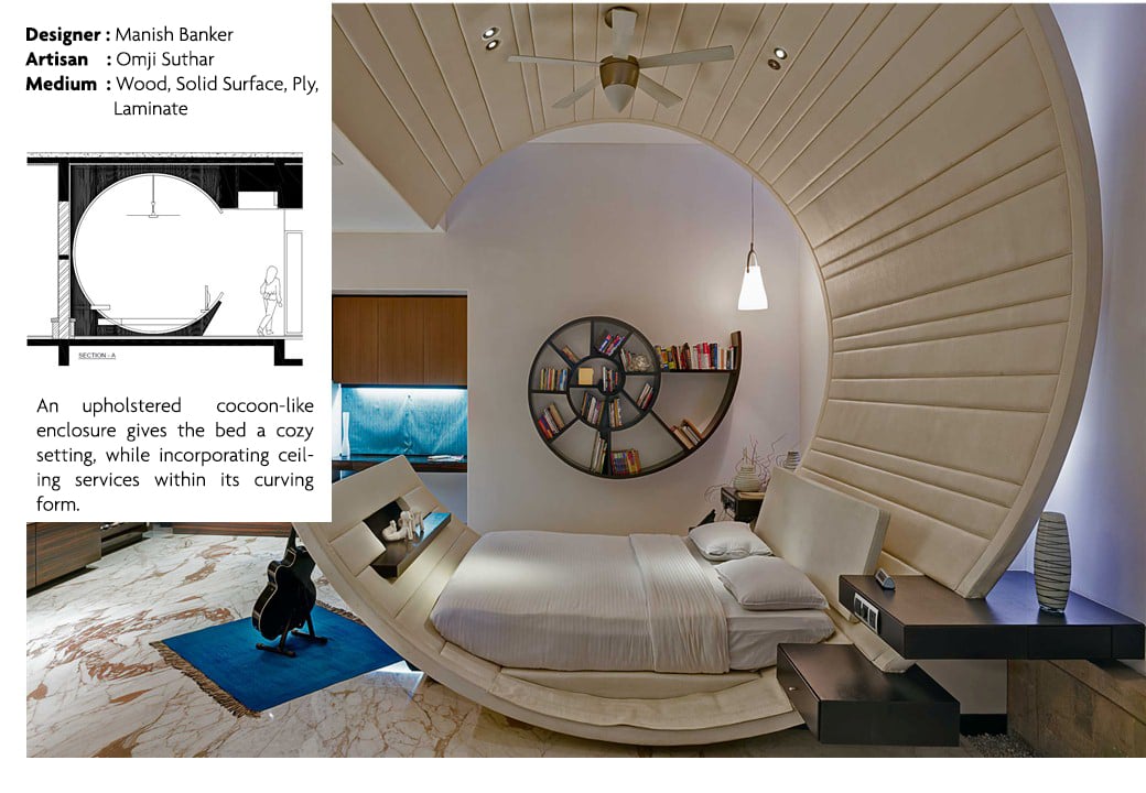Shell bed, Nest Bungalow