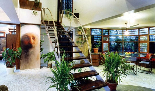 Living Lounge segregated by a lightweight floating staircase