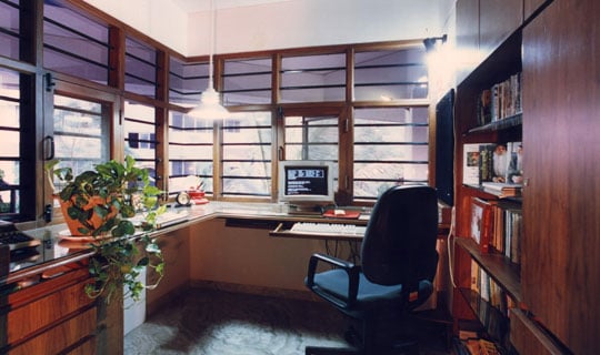 Corner windows enhance views and bring in daylight