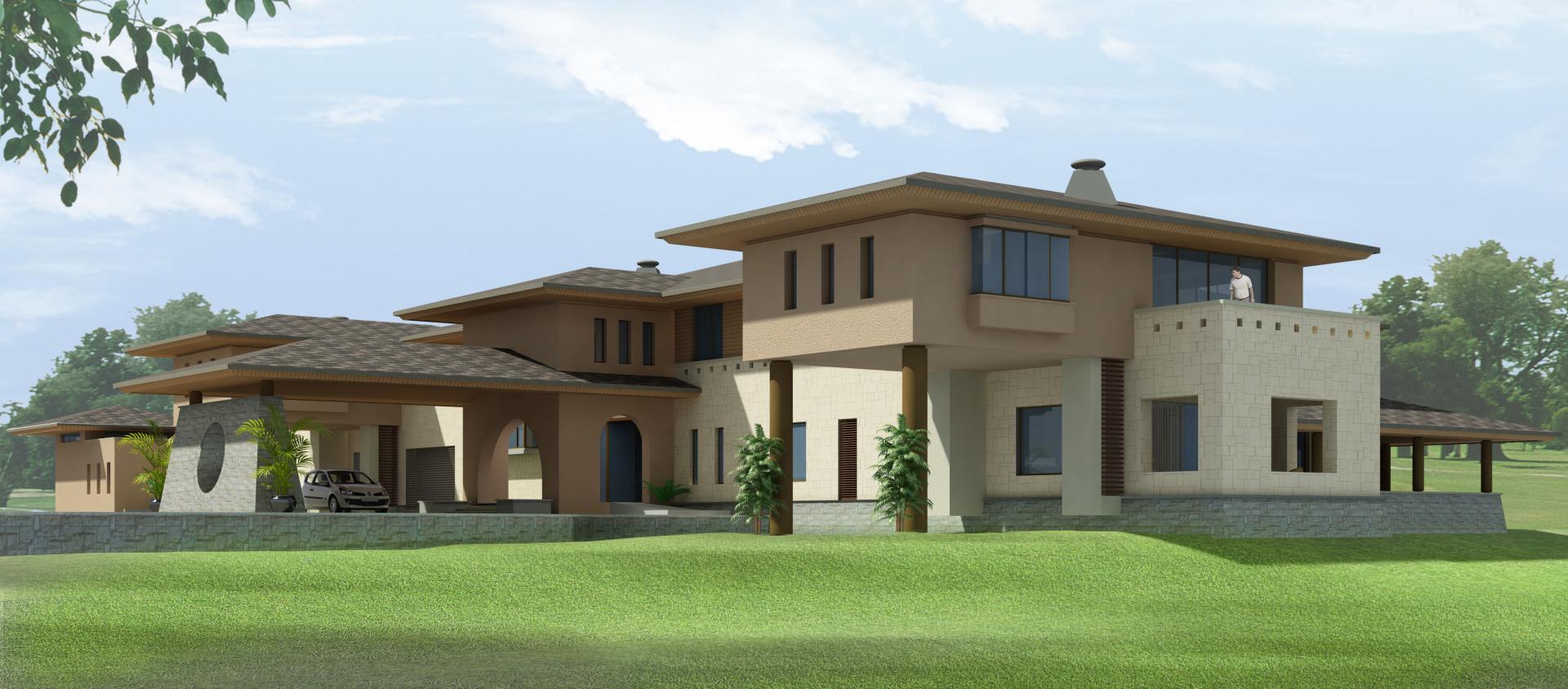Villa 2: front view
