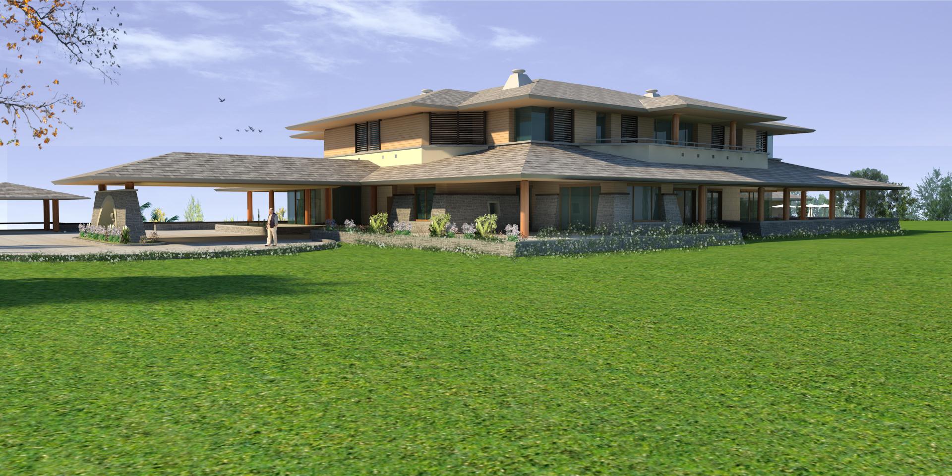 Villa 1 front view