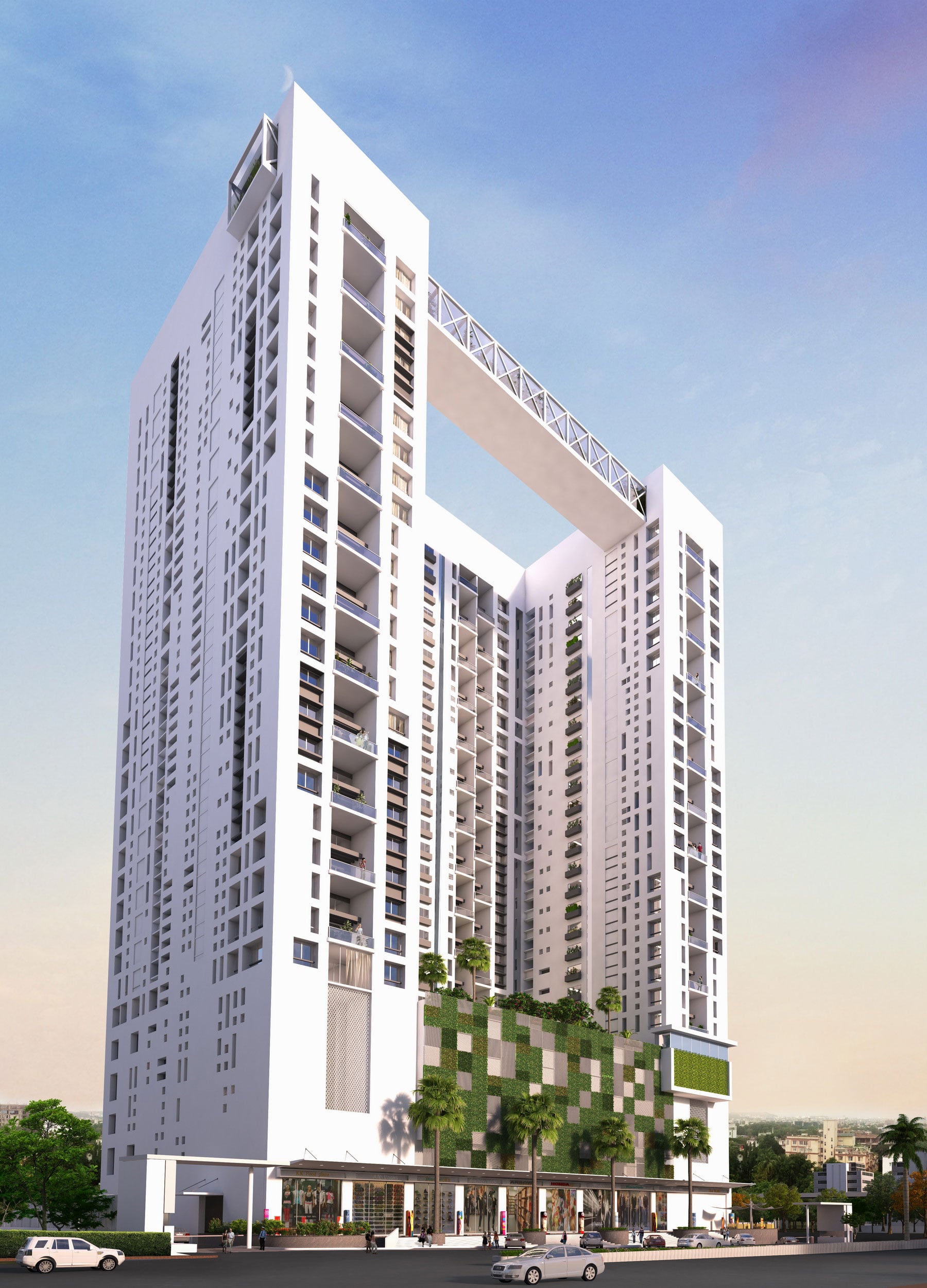 3D view: proposed structure
