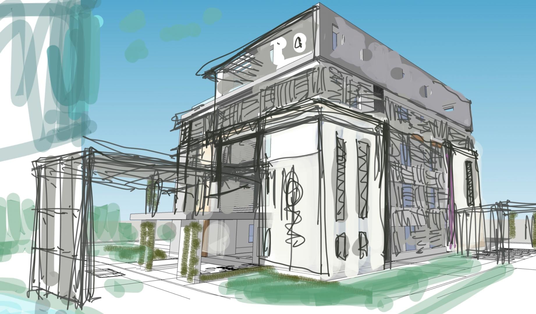 Concept Sketch: Building overview