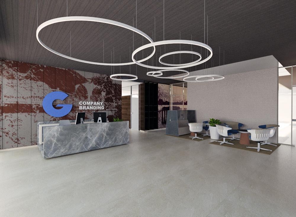 Interior view: Reception