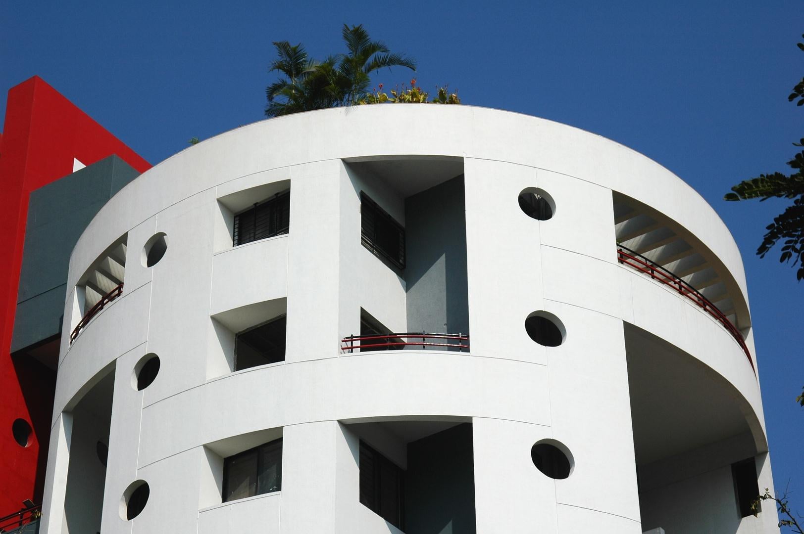 View of curved 2BHK block
