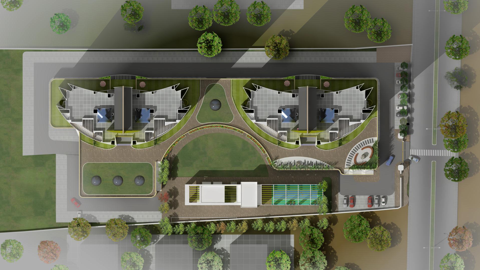 Top view: Site planning