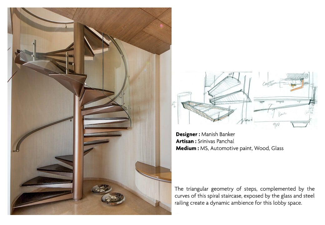 Spiral staircase, Aurum Pune