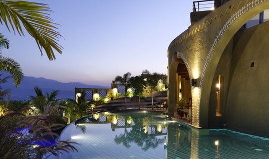Infinity pool - overlooking the Khadakwasla Dam