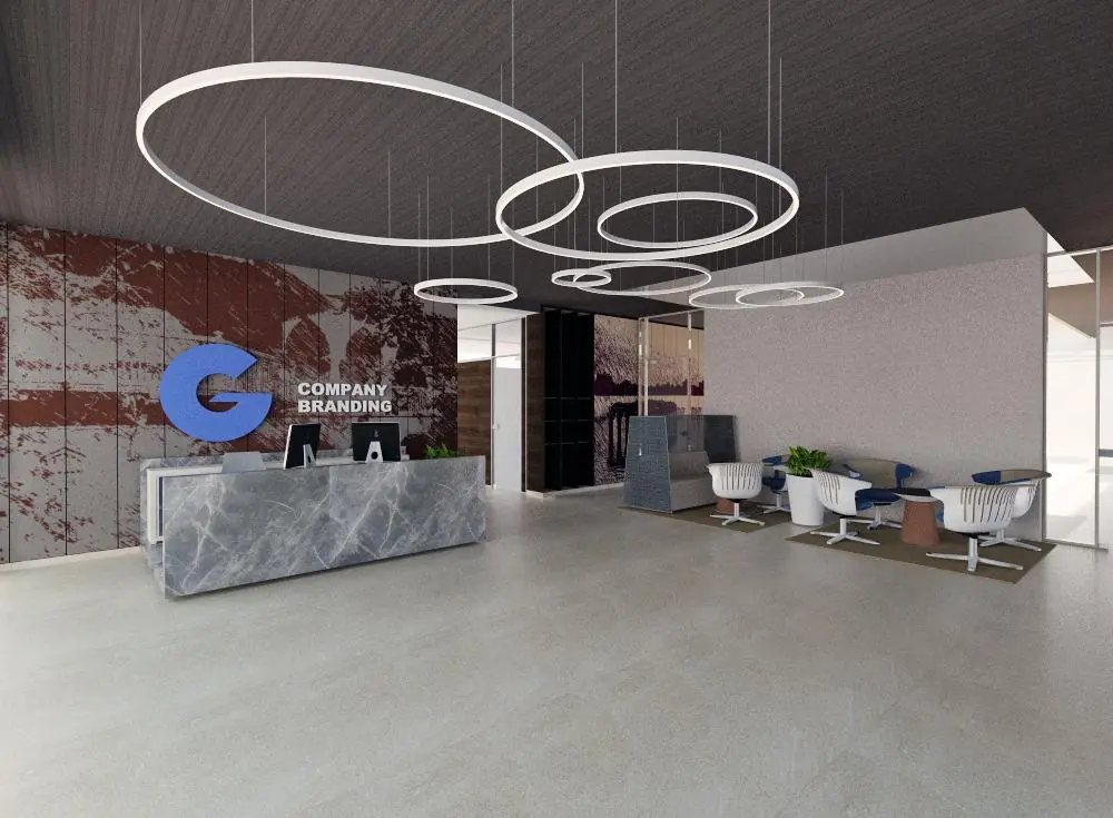 Interior view: Reception