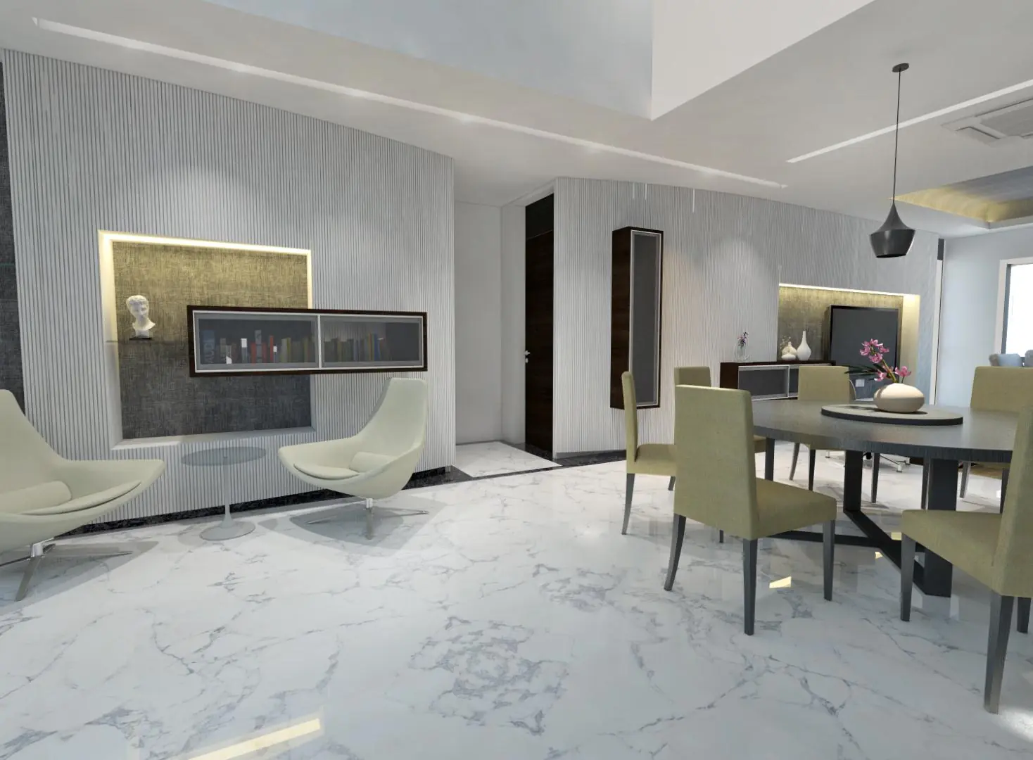 Interior View: dining room