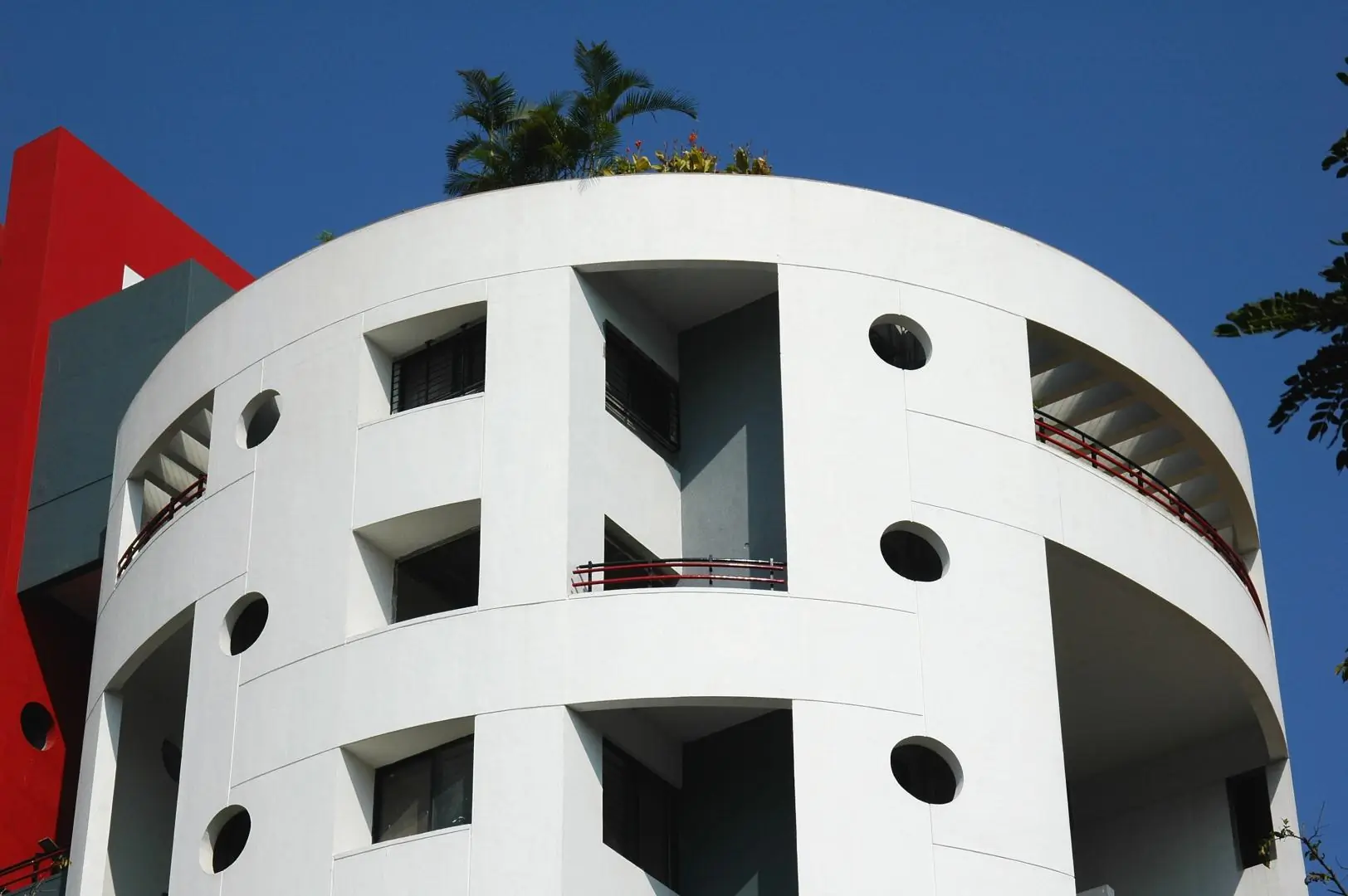 View of curved 2BHK block