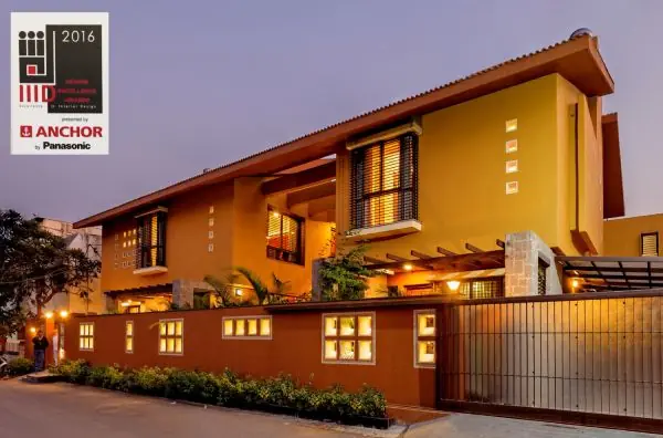 Courtyard House, Ahmednagar awarded nationally for best Interior Design, 2016