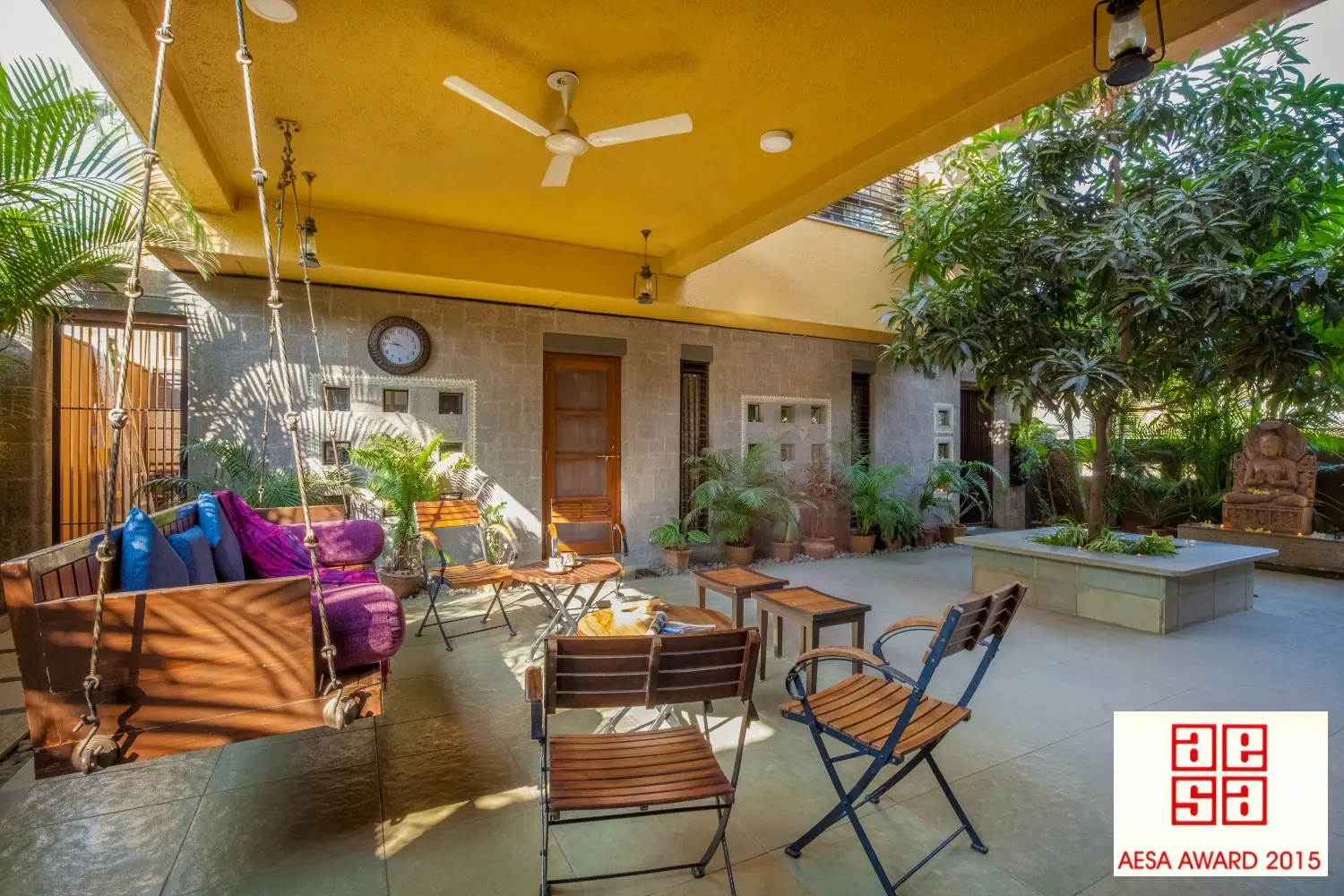 Courtyard House, Ahmednagar awarded AESA Award 2015 for residential category, Pune 2015
