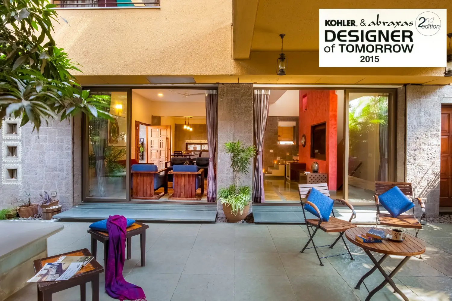 Courtyard House, Ahmednagar awarded Special Mention at Kohler &Abraxis Designer of Tomorrow 2015