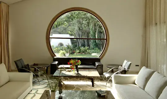 Framed garden views